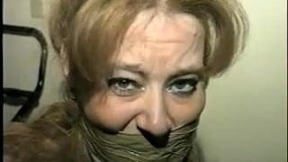 41 Yr OLD FASHION MODEL IS BALL-TIED ON FLOOR Part 2