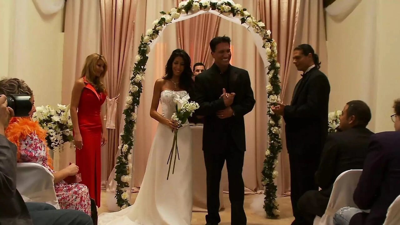 Despite just getting married he cannot help but cheat on his wife with the blonde