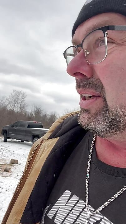 Delivering to a cabin in the woods and find a lonely wife alone without the husband, hot sexy young milf