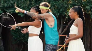 TWISTYS – Kira Noir And Olivia Jayy Can’t Keep Focused On Their Tennis Lesson So They Start Tribbing Instead